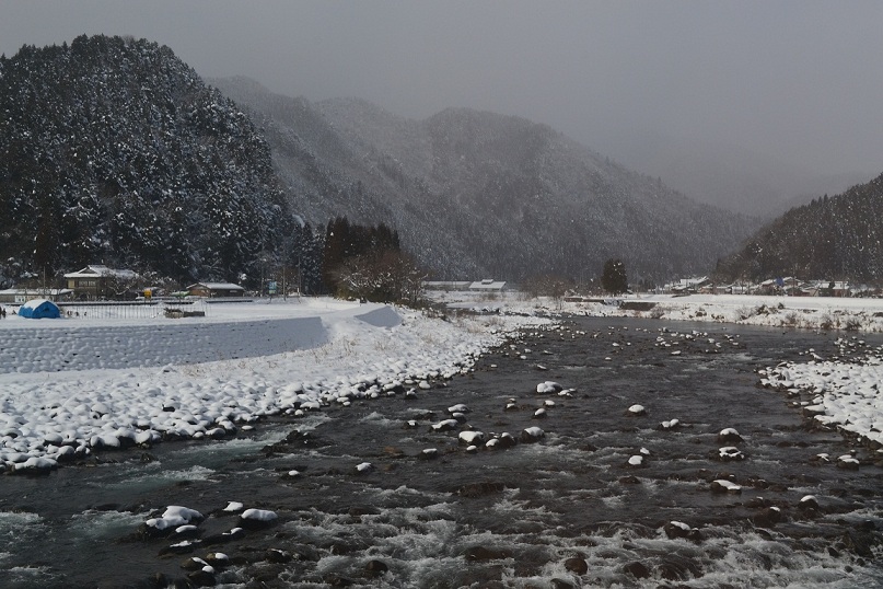 積雪の地域差(長良川鉄道の車窓から)_a0055650_915559.jpg