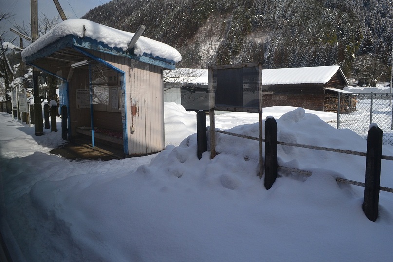 積雪の地域差(長良川鉄道の車窓から)_a0055650_9163738.jpg