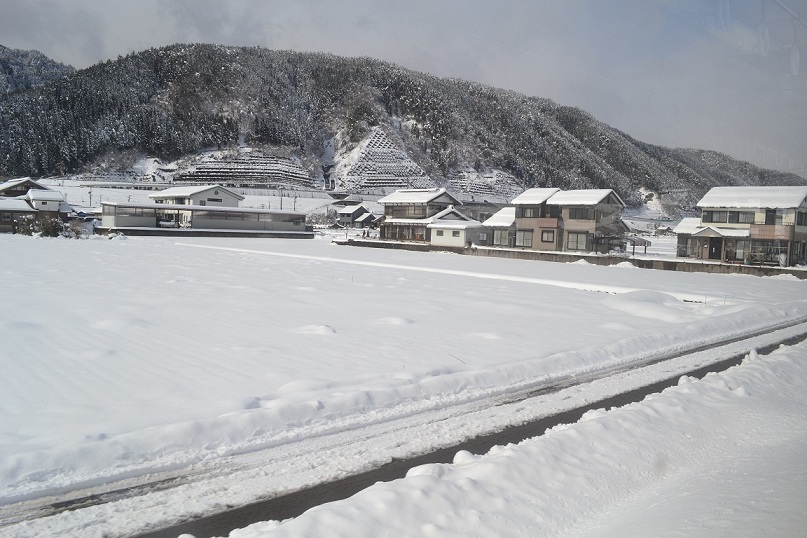 積雪の地域差(長良川鉄道の車窓から)_a0055650_9172118.jpg