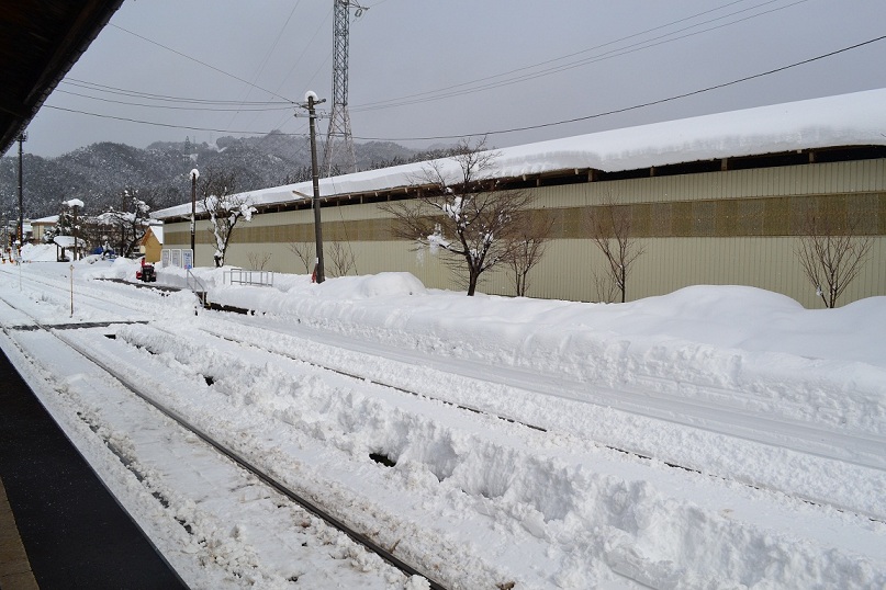 積雪の地域差(長良川鉄道の車窓から)_a0055650_9195564.jpg