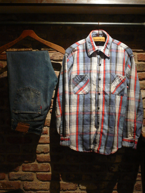 1980s BIG MAC heavy- flannel shirts tricolor ._d0172088_1844432.jpg