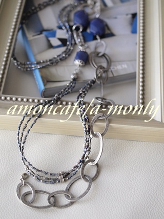 グレー×パープル=ロングネックレス_f0192411_0322984.jpg