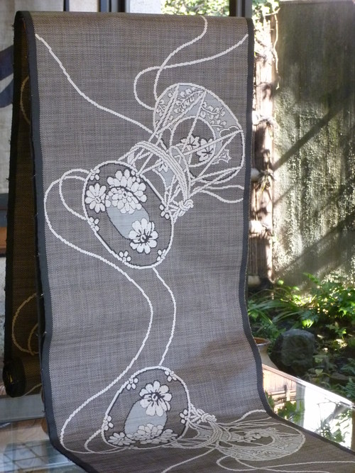 泥大島着尺 鼓 <加納別織 >_d0159384_16595795.jpg