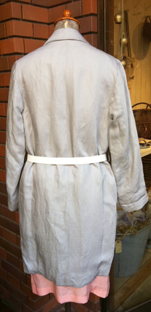 ＜SOLD OUT＞MAR 2013SS<BELTED RAYON-LINEN COAT＆CU BELTED BUBBLE DRESS>_a0060128_17401063.jpg