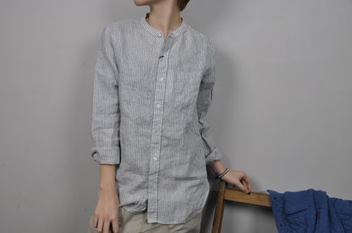 stripe　＆　linen　　。_b0110582_2015782.jpg