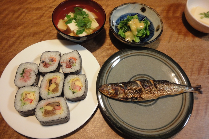 低カロリー晩ご飯、節分の夜は・・・定番料理に菜の花の辛子酢味噌和え 「山の棲み家」でインテリア“工事”ネーターの