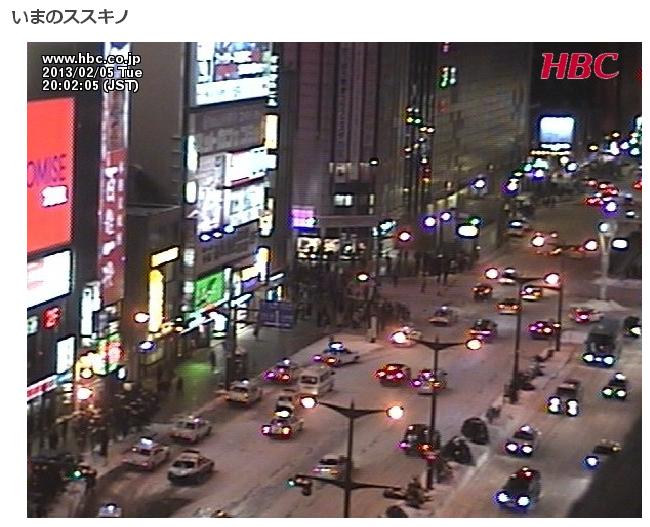 雪まつりの始まる朝、解けた雪の分がまた積もった東区_c0025115_20152278.jpg