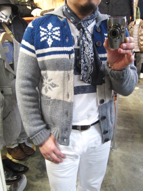 OLD DURBY ･･･ フェアアイル柄 Light KNIT CARDIGN！★！(訂正版)_d0152280_334245.jpg