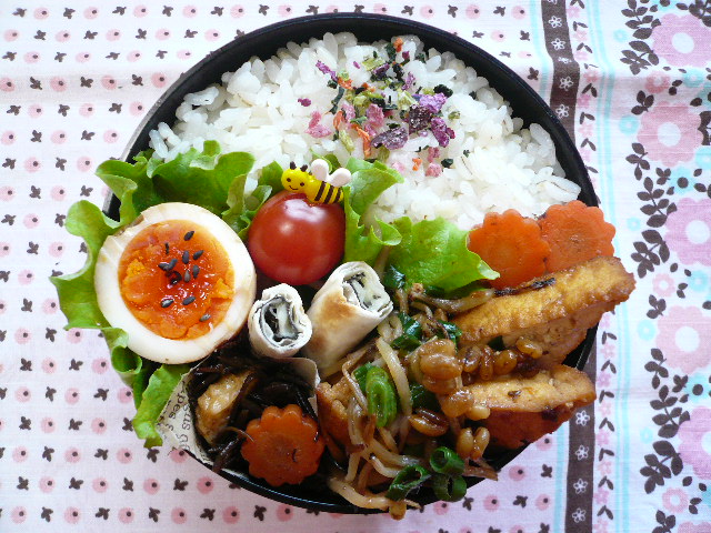 厚揚げの味噌炒め弁当♪_a0162330_1111465.jpg