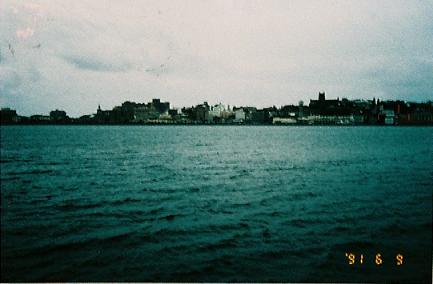 1991 9 16 ジンバブエ カリバ湖より 両親へ 写真葉書 リュックサッカーでいこう