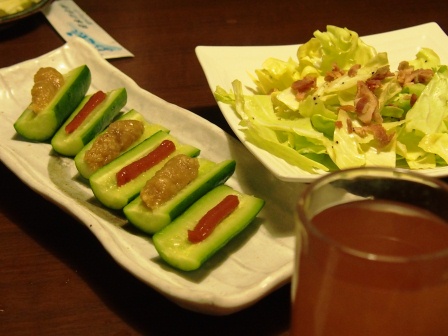 鯛とトマトのネギみょうがサラダ_d0104926_644418.jpg