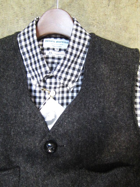 Johnson 別注Tweed VEST！★！　発射～♪　最高です～♪♪_d0152280_20581625.jpg