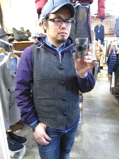 Johnson 別注Tweed VEST！★！　発射～♪　最高です～♪♪_d0152280_2059771.jpg