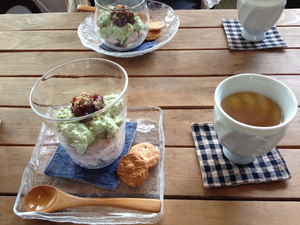 2.9 Sweets Cafe 「小豆と抹茶のムース」_a0257454_1171197.jpg