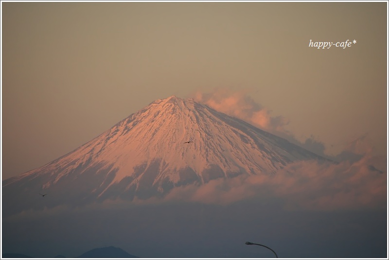 夕陽に染まる富士山②♪　～旧小川港にて～_a0167759_23041.jpg