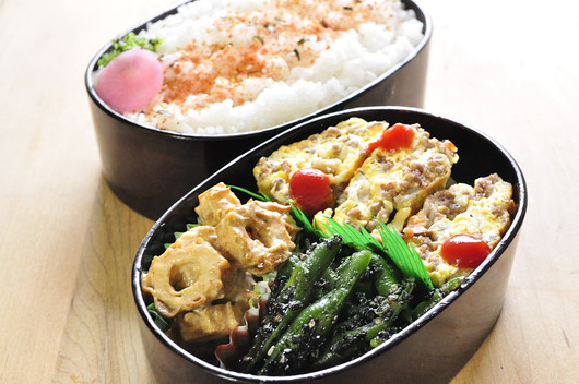 いんげん胡麻和え弁当_b0171098_8521015.jpg