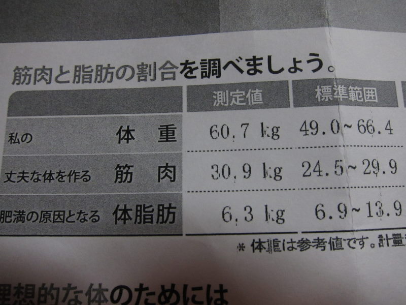 あまり喜ばしくない体重減少．．．しばらくはこまめにInBody測定_e0138081_13365494.jpg