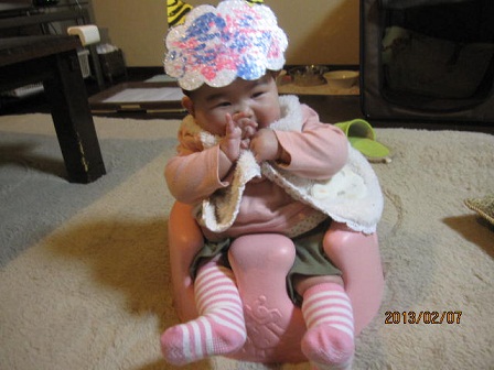 鬼のお面 ポッキー アースとの暮らし