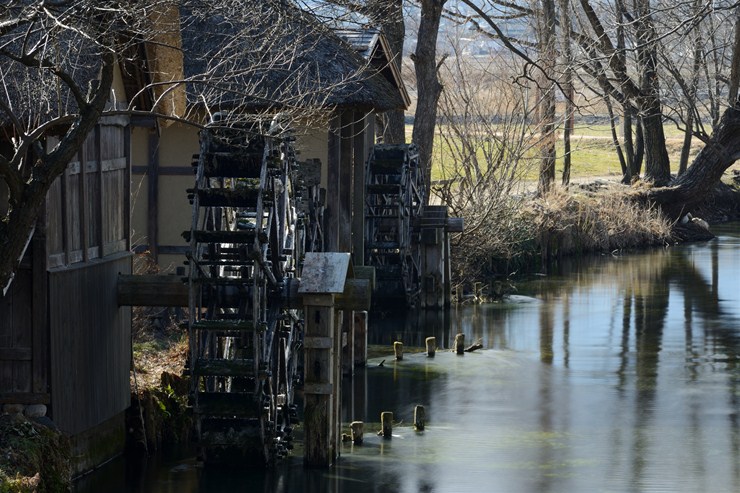 安曇野 大王わさび農場の水車小屋 Photograph