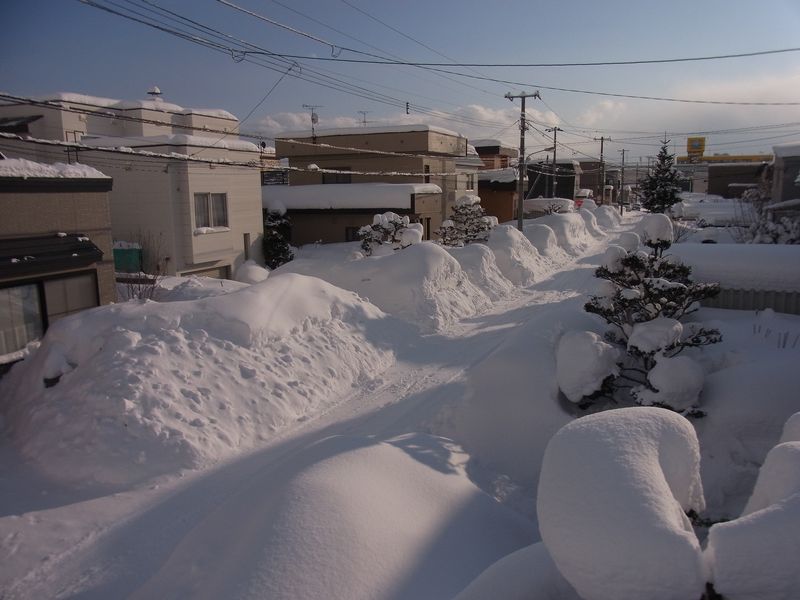アフター排雪作業と春めく太陽_c0025115_2291994.jpg