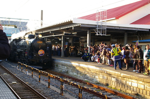 銚子駅に到着-SLおいでよ銚子号_b0283432_2224038.jpg