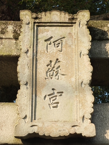 彫刻も楠も立派　上代阿蘇神社_b0123359_10352776.jpg