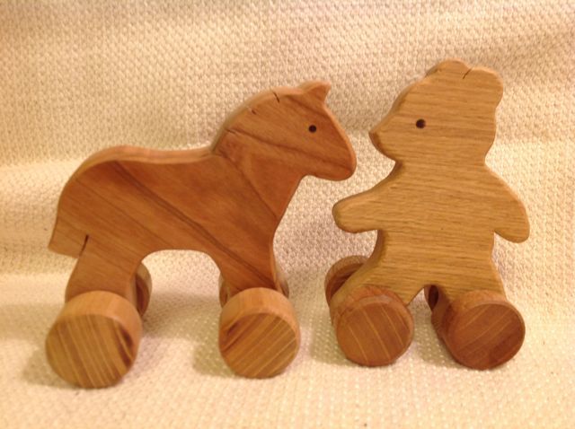 木工 車輪付き木馬 ちょっと大きめ : 布と木と革FHMO-DESIGNS(ｴﾌｴｯﾁ