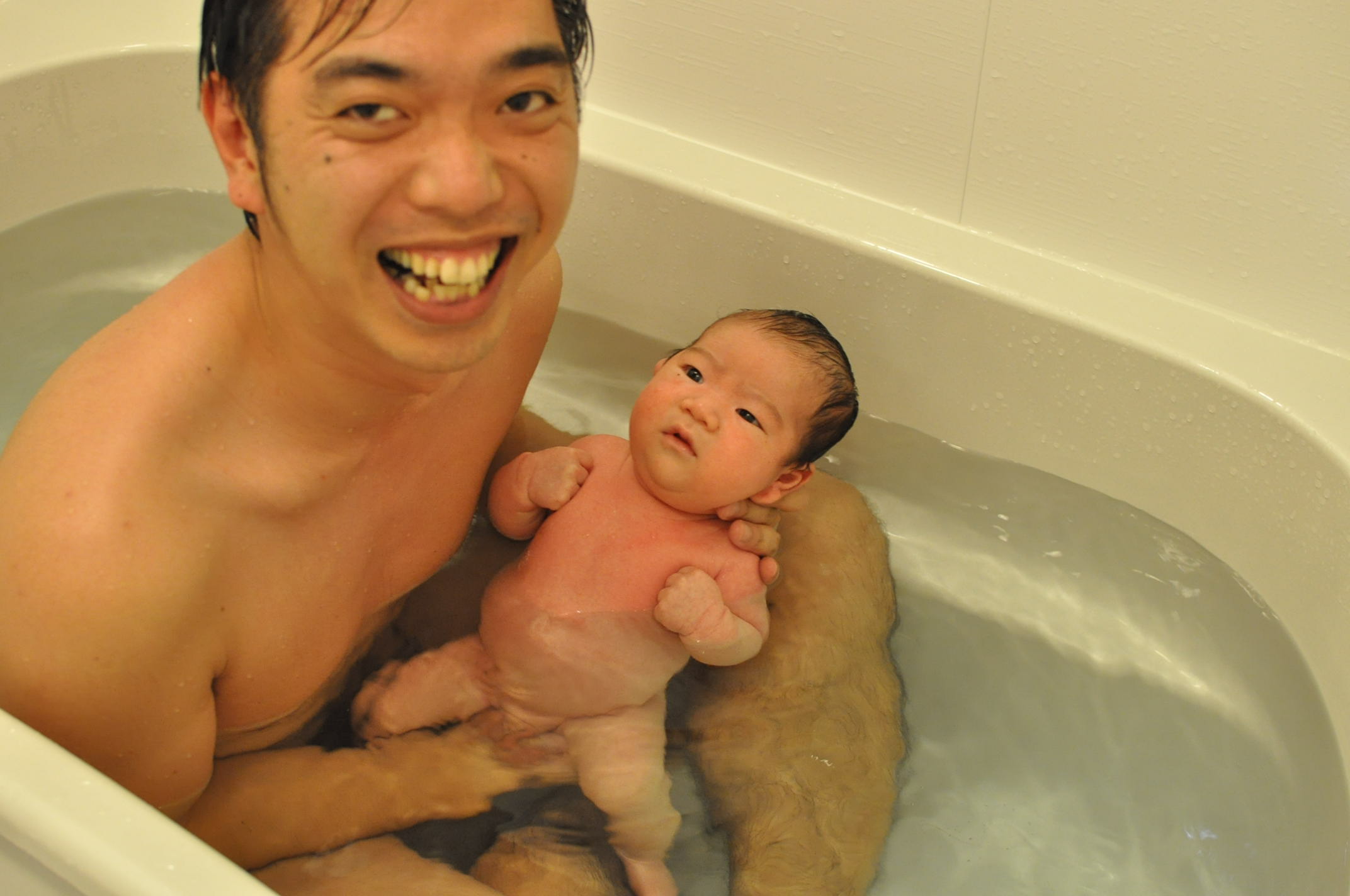 父とお風呂 こあごの仁王立ち 父とお風呂 こあごの仁王立ち