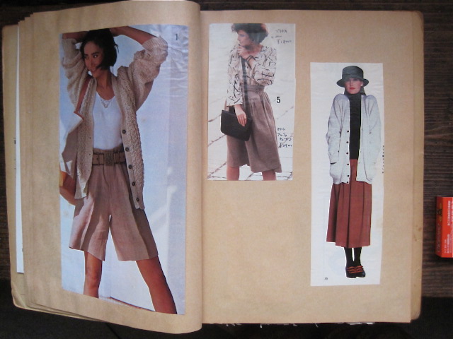 80年代 ファッション雑誌の切り抜き 糸巻きパレットガーデン