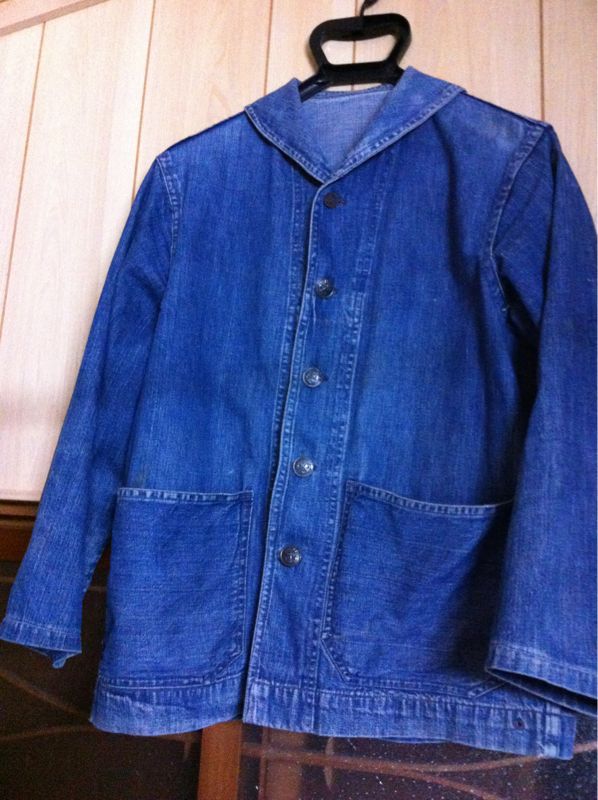 BEAMS USNショールカラー　カバーオール BEAMS USNショールカラー カバーオール 40's U.S.NAVY ショール