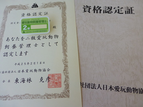 動物取扱業の申請_e0237625_1315486.jpg