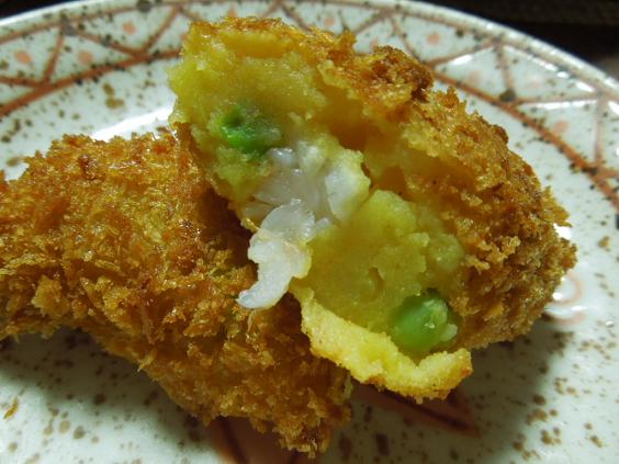 太っちょエビフライ ハタハタフライ ６００円ランチ 日だまりカフェ