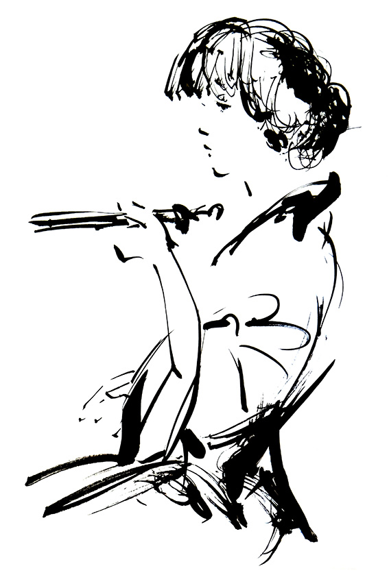 3/2クロッキー ミケランジェロにて : 筆一本あれば人生は楽し