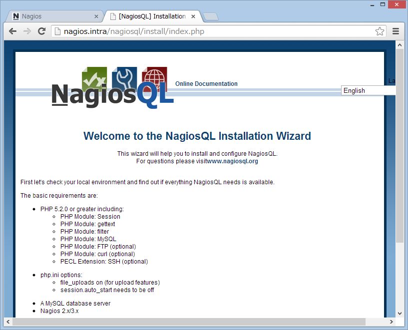 nagiosQL を SUSE Linux にインストール_a0056607_14155824.jpg