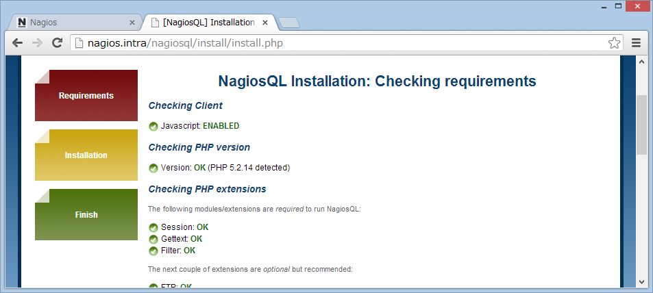 nagiosQL を SUSE Linux にインストール_a0056607_142844.jpg