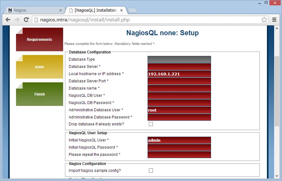 nagiosQL を SUSE Linux にインストール_a0056607_15105590.jpg