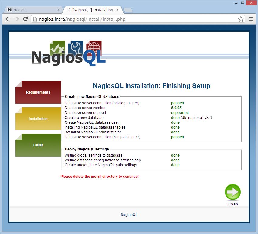 nagiosQL を SUSE Linux にインストール_a0056607_162883.jpg