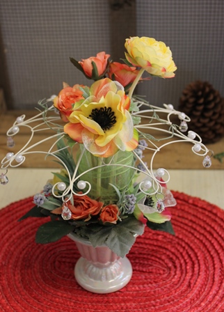 二月のレッスン グレースフラワー(光触媒の造花)_d0227610_17442690.jpg