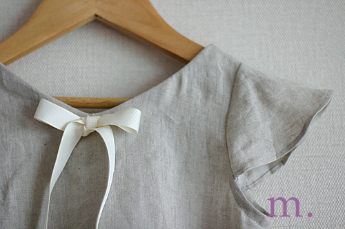 リネンのおでかけワンピース　linen onepiece_a0213525_18301825.jpg