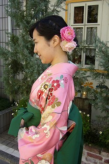 袴の着付けで卒業式_a0123703_12583327.jpg