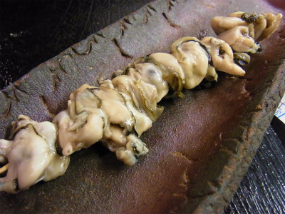 地カキの串揚げ!_f0157910_13352026.jpg