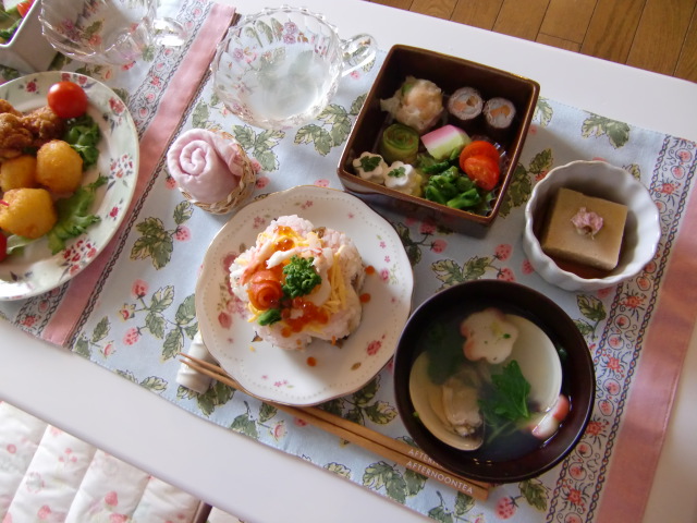 祝 初節句 ひなまつりパーティー Poka Poka食堂 おうちcafeごはんdiary