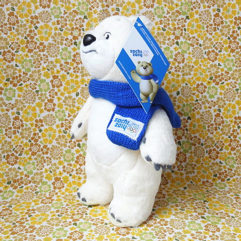 18113]ロシア 2014年ソチ冬季オリンピック マスコット ぬいぐるみ