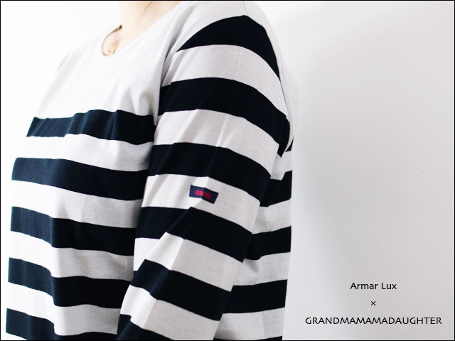Armar Lux × GRANDMAMAMADAUGHTER border boat neck basque shirt _f0051306_17132251.jpg