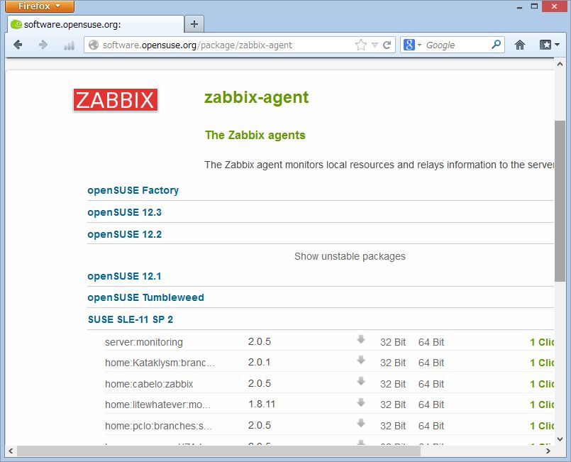 SUSE Studio から Zabbix 管理ツールの導入_a0056607_1585499.jpg
