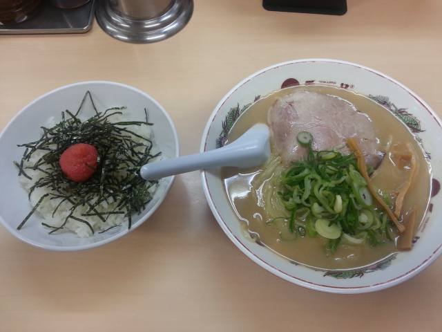 天下一品立川店 スープラーメンセット¥880@立川市_b0042308_20332393.jpg