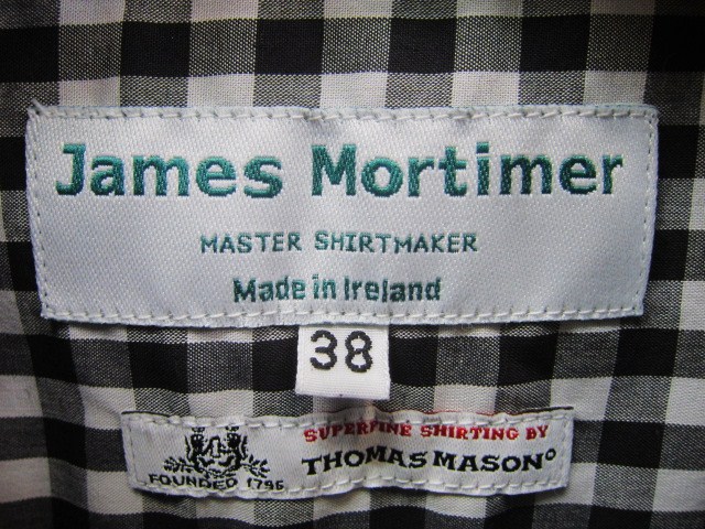 西の横綱！★？　James Mortimer ･･･ Slim Fit B/D SHIRTS！！_d0152280_713752.jpg