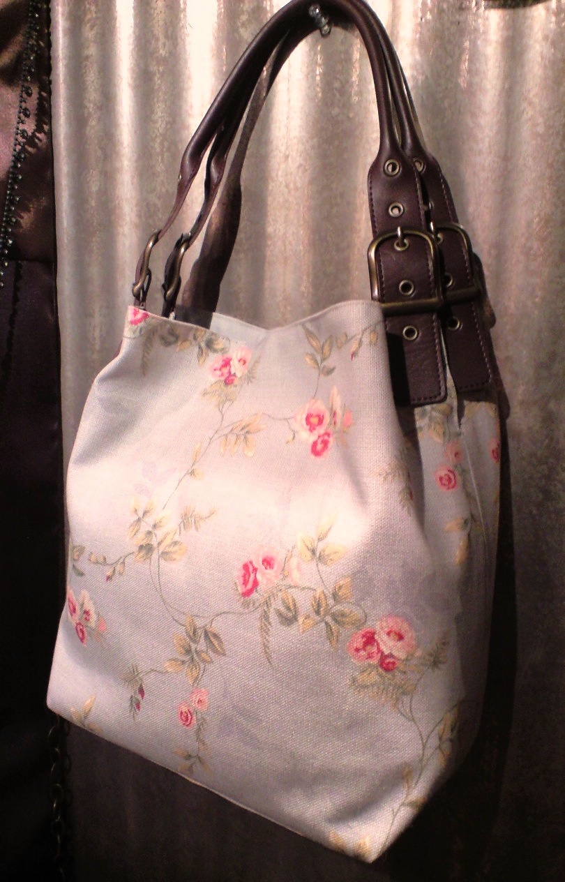 US花柄コットンプリントのバッグ_c0157866_1738492.jpg