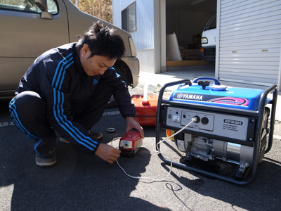 発電機を試運転_a0154110_1447677.jpg