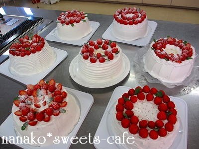 デコレーションシフォンケーキ サークル Nanako Sweets Cafe